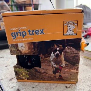 RuffWear Bark ’n Boots Grip Trex All Terrain Paw Wear Vibram Red Size 2.5”